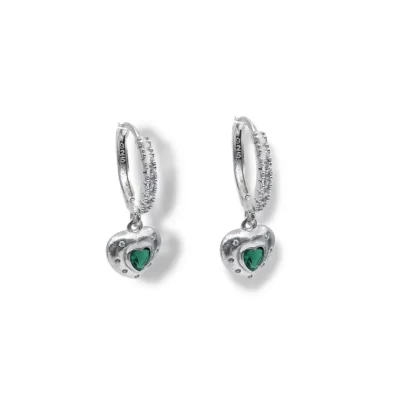 earring-women-green-gem